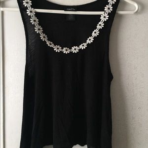 Black loose tank top from Rue21